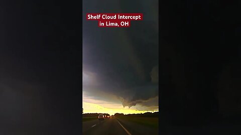 #shelf #cloud intercept on #thunderstorm in Lima, #ohio