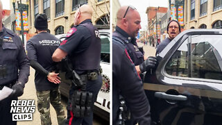 Pastor Derek Reimer arrested by Calgary police while preaching
