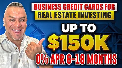 Business Credit Cards for Real Estate Investors |0% APR| CREDIT TO CASH