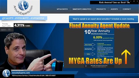 WOW! It happened, 6.00% Fixed Rate! MYG Annuity with guaranteed interest rate of 6.00% for 10 years!