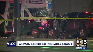 Woman in airport shuttle dies after shuttle was hit by red-light runner in Phoenix