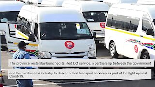 South Africa - Cape Town (Red Dot taxi service for health workers in Western Cape) (T8m)