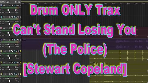 Drum ONLY Trax - Can't Stand Losing You (The Police)