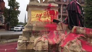 Francis Scott Key statue vandalized in Baltimore