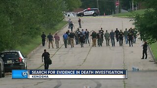 Search for evidence in death investigation in Kenosha