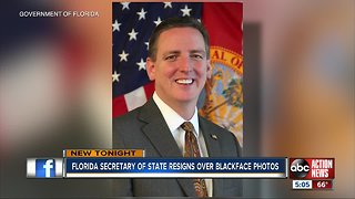 Florida Secretary of State resigns when blackface photos emerge