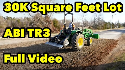 Full Video ABI TR3 Huge Gravel Parking Lot Renovation