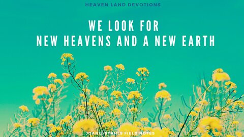 Heaven Land Devotions - We Look For New Heavens And A New Earth