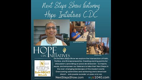 Next Steps Show featuring Hope Initiatives CDC