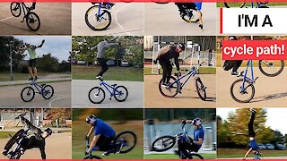 This incredible video shows a jaw dropping selection of bike stunts!