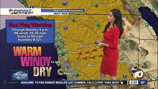 10News Pinpoint Weather for Sun. Jan. 28, 2018