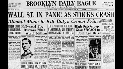 The Market Crash of 1929
