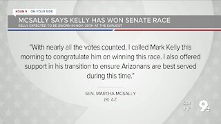 Democrat Kelly tops Republican McSally for Arizona Senate seat