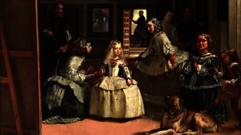 Velazquez y las meninas con cámara oscura