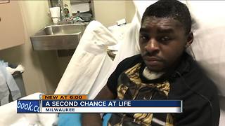 Man shot in the head gets second chance at life