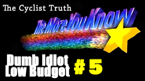 THE MORE YOU KNOW (#5) - "The Cyclist Truth" | funny voice-over | I love 80's commercials