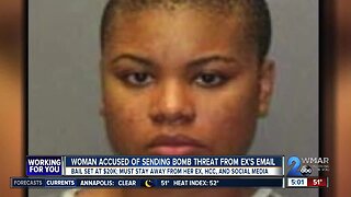 $20k bail set for woman accused of sending bomb threat from ex's email