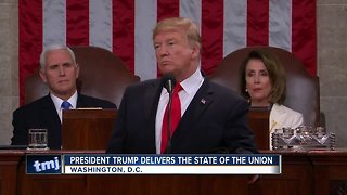 Trump preaches unity to a divided congress