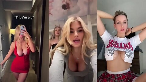 Bouncing Big Boobs Challenge ❣️ Big Bank TikTok Challenge