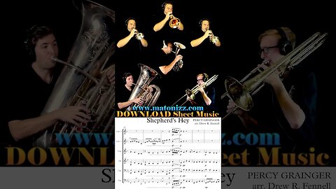 🎺 Shepherd's Hey 🎺 #grainger #trumpet #trombone #tuba #baritone #brass #brassband
