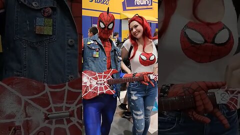 Spider-Punk and MJ | Comic Con #viral #trending #shorts