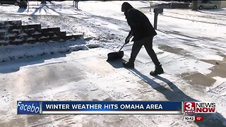 Winter Weather Hits Omaha Area