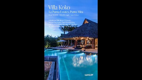 Punta Mita Luxury Villa Koko Fully-Staffed Beachfront Estate in La Punta