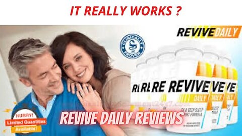 REVIVE DAILY REVIEW - REVIVE DAILY REALLY WORKS - REVIVE DAILY REVIEWS - REVIVE DAILY SUPPLEMENT