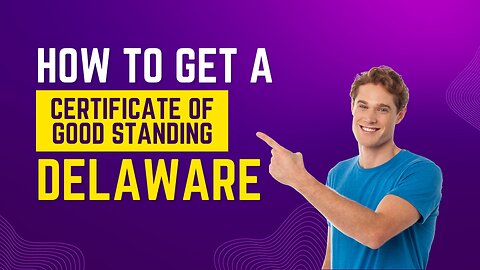 Delaware Certificate of Good Standing #certificateofgoodstanding