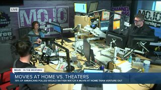 Mojo in the Morning: Movies at home vs. theaters