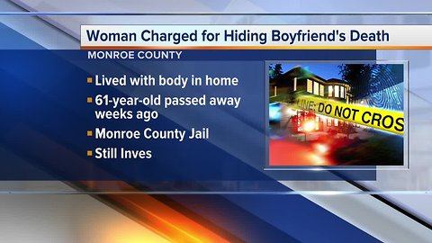 Metro Detroit woman charged for hiding boyfriend's death