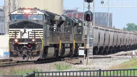 Norfolk Southern Grain Train from Fostoria, Ohio June 12, 2021