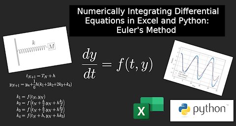 Numerically Integrating Differential Equations in Excel and Python: Euler's Method