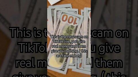 Be careful on TikTok are many scammers #foryou #scam #foryou