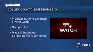 Local municipalities issuing burn bans