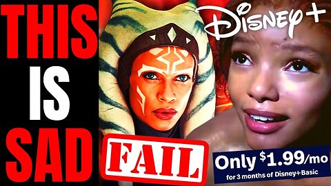 Disney Is DESPERATE To Get People To Watch Little Mermaid And Ahsoka | Disney+ Discounted To $1.99!