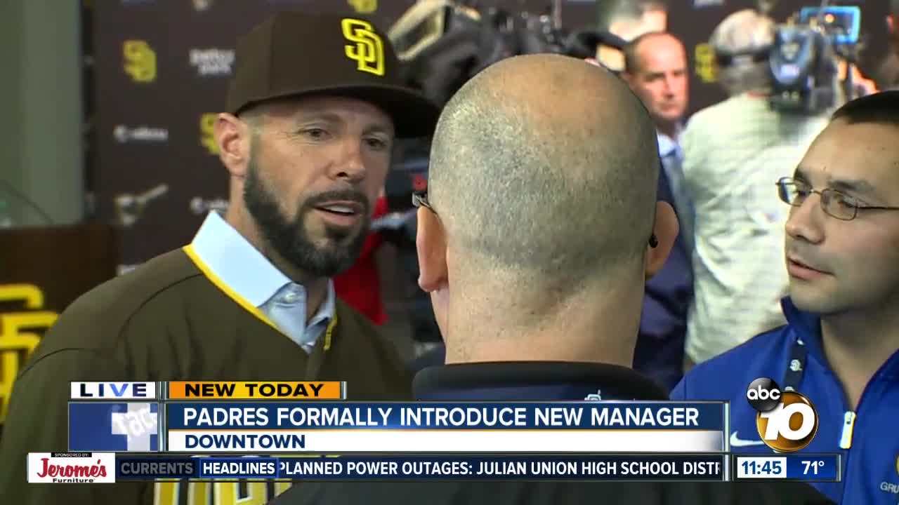 Padres introduce new head coach Jayce Tingler