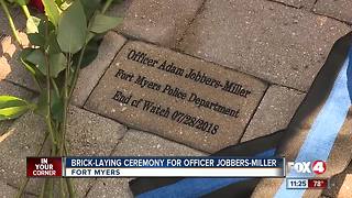 Fort Myers Police Officer Adam Jobbers-Miller's name added to Fallen Officers Memorial