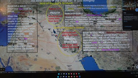 land of Nimrod's Shinar and land of Nimrod's Assyria