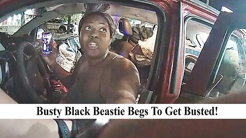 Overweight Black Woman Living Out Of Her Car Turns Traffic Warning Into Forceful Arrest!