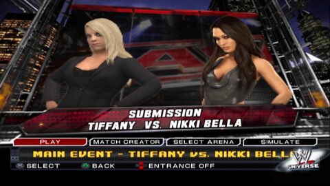 WWE SmackDown vs. Raw 2011 Tiffany vs Nikki Bella
