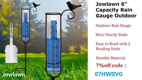 Jowlawn 6" Capacity Rain Gauge | Product Review