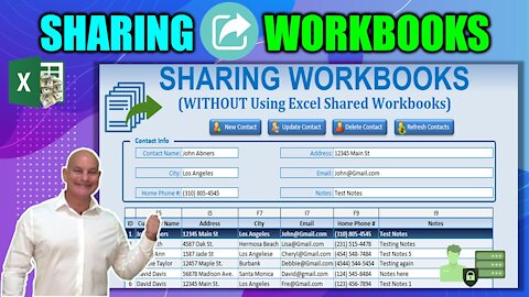 How to Create a MULTI-USER, macro enabled, Excel Workbook WITHOUT Using 'Share Workbook'