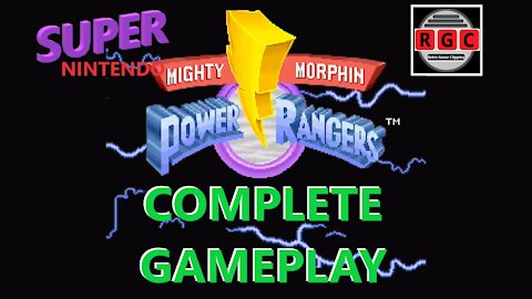 Mighty Morphin' Power Rangers: Complete gameplay for SNES