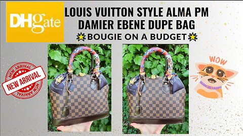 DHgate Louis Vuitton Style Alma PM Damier Ebene Dupe Bag Unboxing & DHgate Discussion