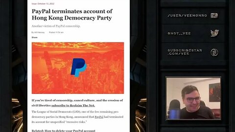 PayPal Bans Democratic Party Of Hong Kong