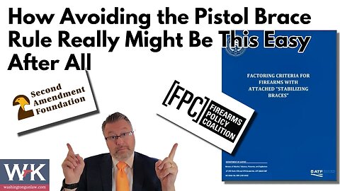 How Avoiding the Pistol Brace Rule Really Might Be This Easy After All