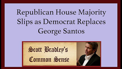 Republican House Majority Slips as Democrat Replaces George Santos