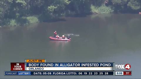 Body found in Orlando pond where teen was reportedly attacked by an alligator