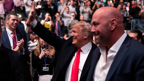 President Trump greeted with loud cheers at UFC 264